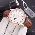 Knockoff Omega Constellation Watches Rose Gold White Moonphase Face